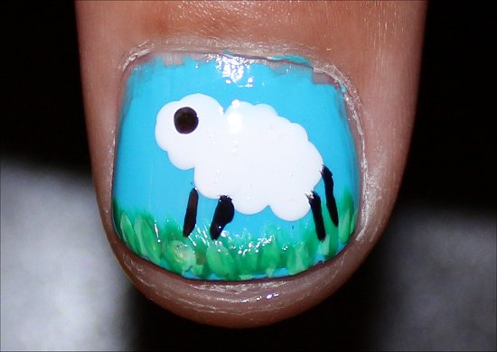 Sheep Nails Nail Art Tutorial Step 7