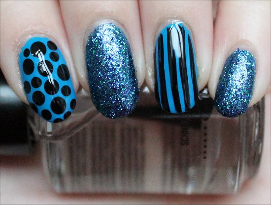 Blue Nails Nail Art Swatches