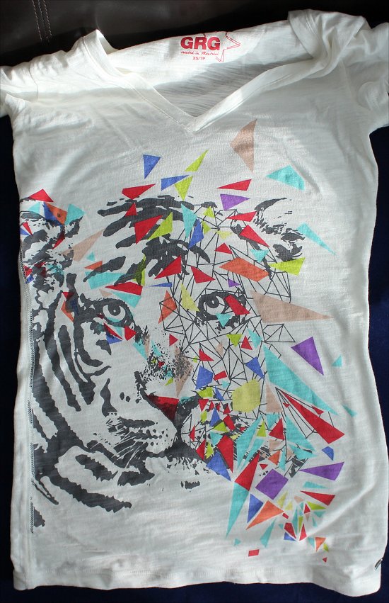 Rainbow Tiger Shirt Garage Clothing