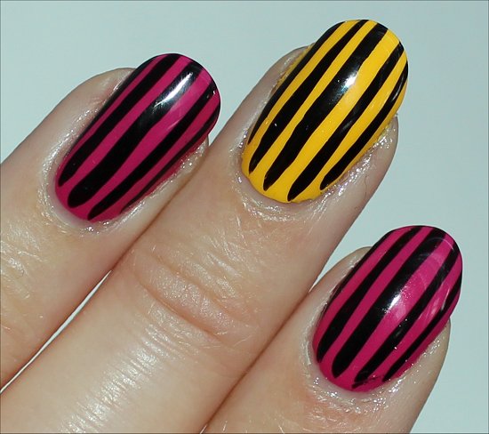 Stripe Nail Art Easy Manicure Idea