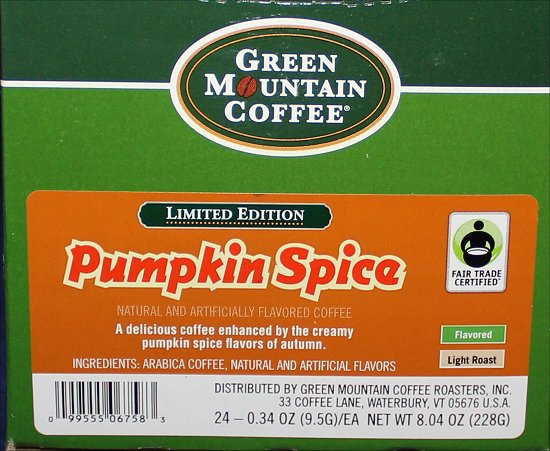 Green Mountain Pumpkin Spice Coffee