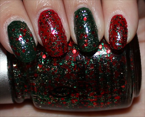 Green & Red Nails