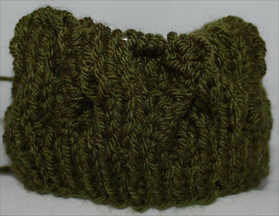 Knitting a Green Beret