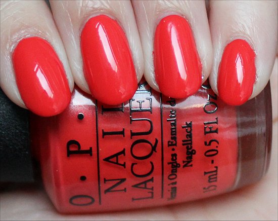 OPI My Paprika Is Hotter Than Yours OPI Euro Centrale Swatches