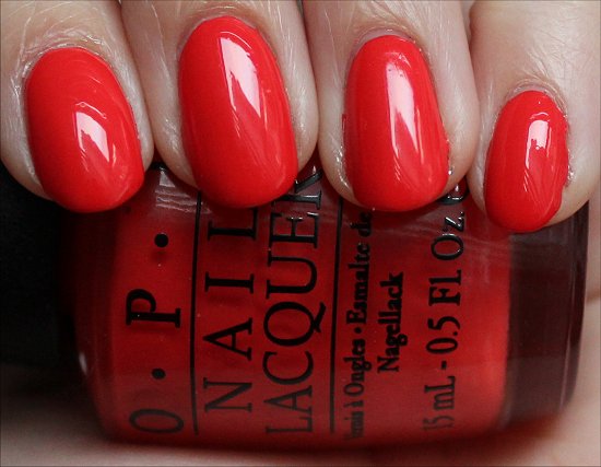 OPI My Paprika Is Hotter Than Yours Swatches