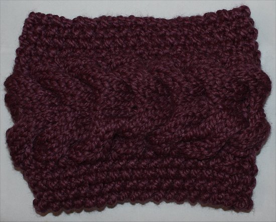 Purple Cowl I Knit