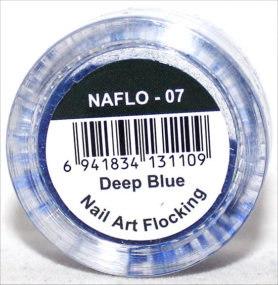 Sina Nail Art Flocking Deep Blue Powder