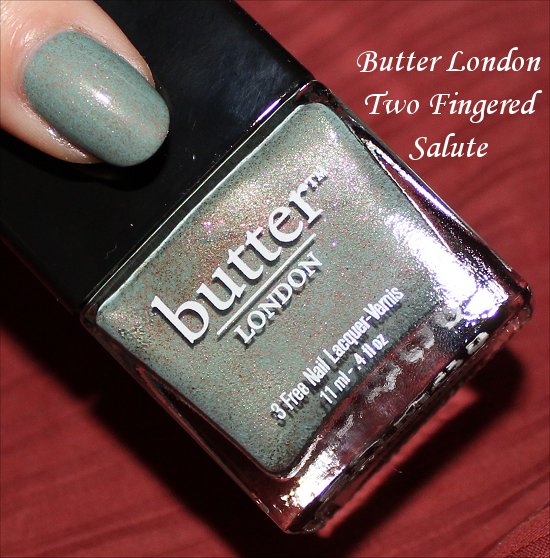 Butter London Two Fingered Salute Swatches & Pictures