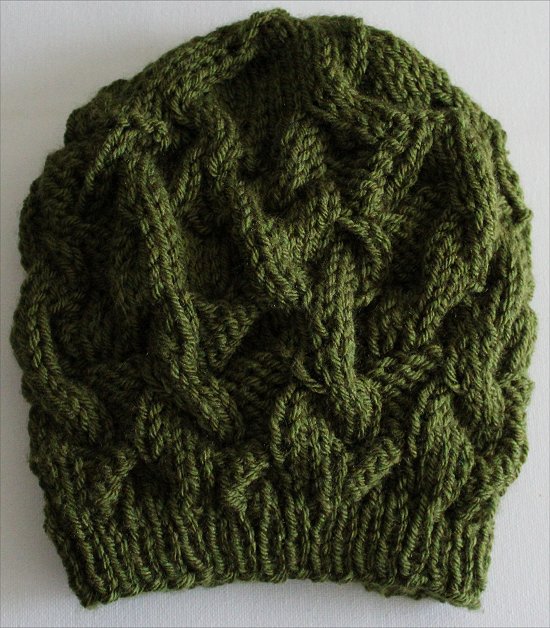 Knitting a Green Beanie