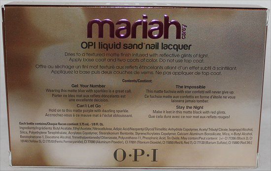 Mariah Carey OPI Liquid Sand Giveaway