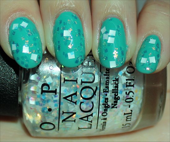 OPI Oz the Great & Powerful Collection Lights of Emerald City Swatch