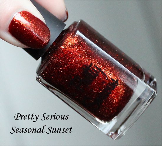 Pretty Serious Christmas Without Snow Collection Swatch Seasonal Sunset