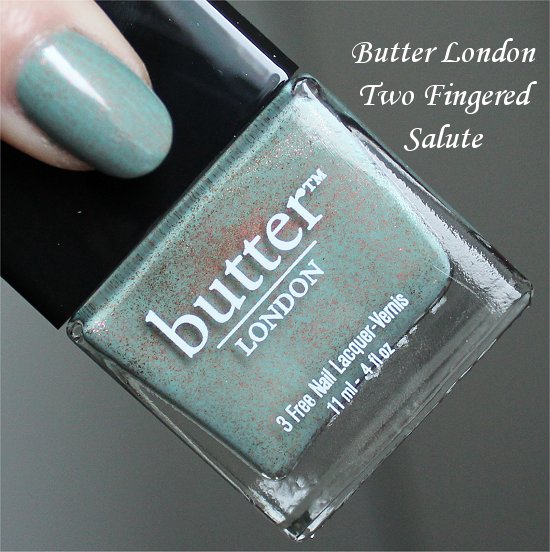 Two Fingered Salute Butter London Swatch