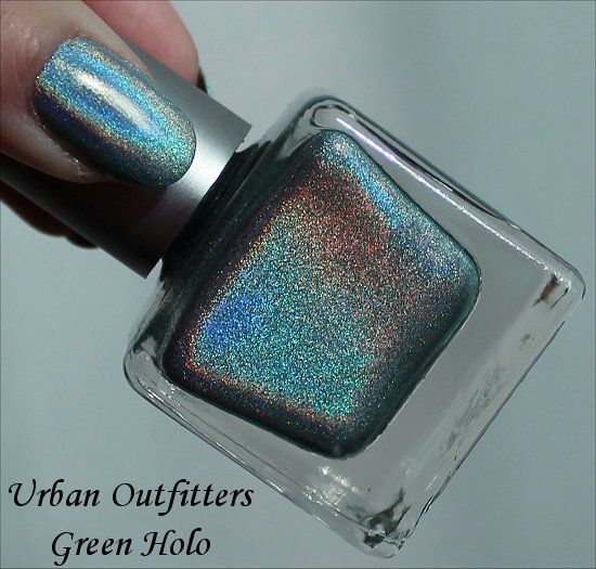 Urban Outfitters Green Holo Nail Polish