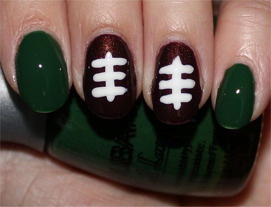 Football Nail Art Nails Tutorial & Photos