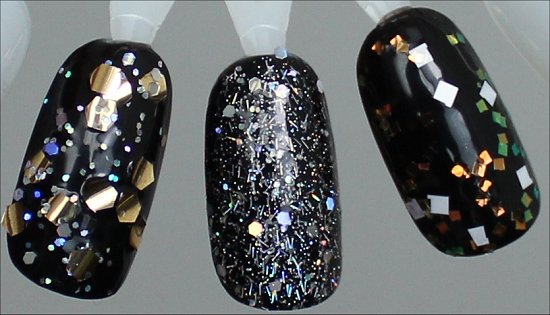 OPI When Monkeys Fly, OPI Which is Witch, OPI Lights of Emerald City Comparison Swatches 2 Coats