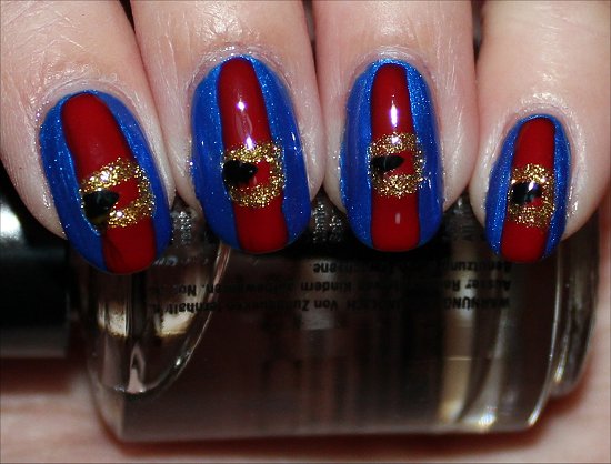 Willy Wonka & the Chocolate Factory Violet Beauregarde Nail Art