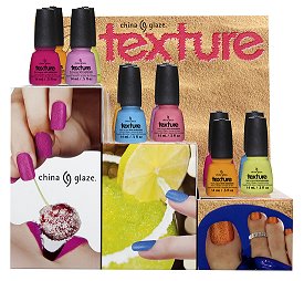 China Glaze Texture Collection Press Release & Promo Pictures