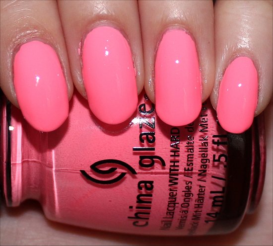 China Glaze Pink Neon Nail Polish Sunsational Collection Neon & On & On