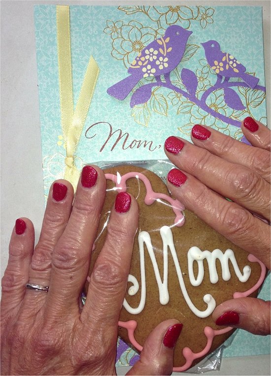 Mom Wearing OPI Magazine Cover Mouse 2