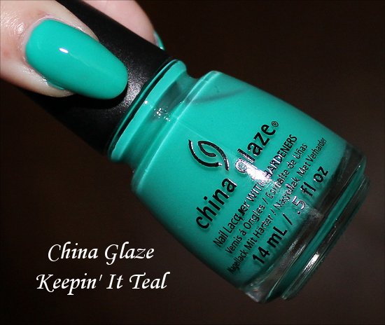 China Glaze Keepin' It Teal Sunsational Swatch