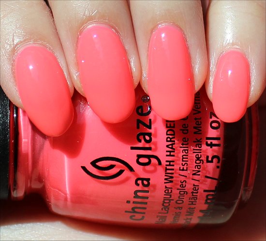 China Glaze Shell-o Swatch, Review & Photos