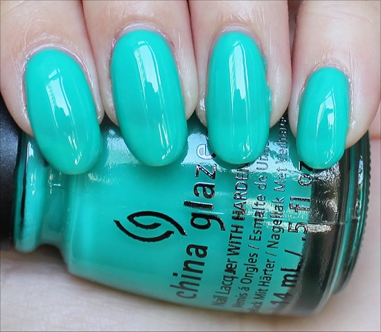 Keeping It Teal China Glaze Swatch Swatches Sunsational