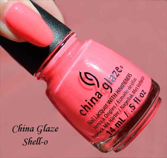 Sunsational China Glaze Shell-o Swatch & Photos