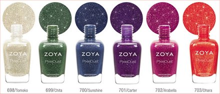 Zoya PixieDust Fall 2013 Collection Press Release & Promo Pictures