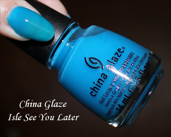 China Glaze Isle See You Later Swatch Sunsational Collection Swatches