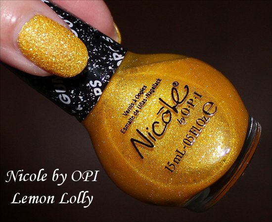 Nicole by OPI Lemon Lolly Swatch Gumdrops Swatches