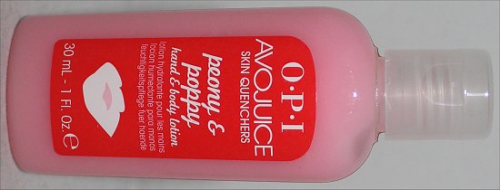 OPI Avojuice Peony & Poppy Lotion Review & Pictures