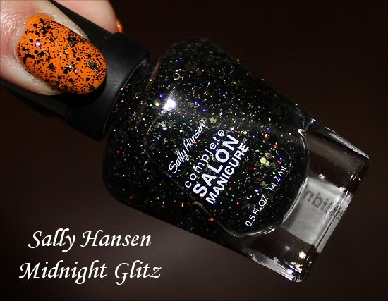 Sally Hansen Midnight Glitz Swatch & Pictures