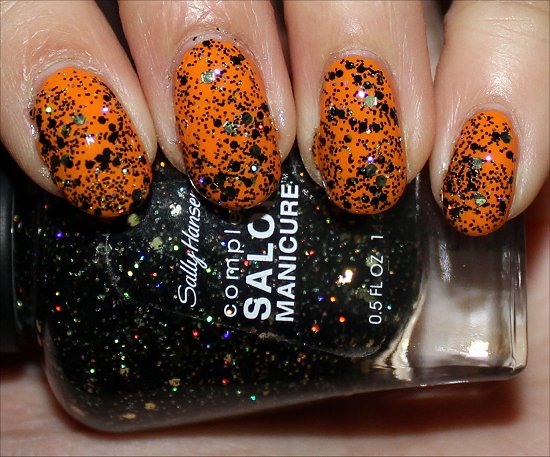 Wonderlust Holiday Collection Sally Hansen Midnight Glitz Swatch