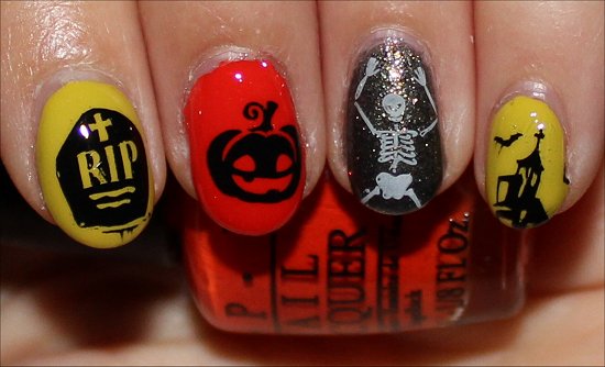 Simple Hallowe'en Manicure