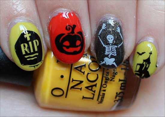 Simple Halloween Nail Art Nails