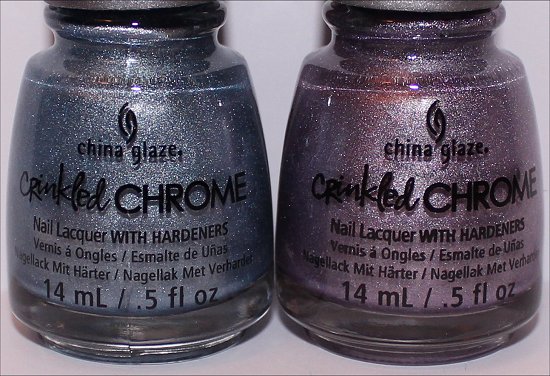 China Glaze Crinkled Chrome Collection Iron Out the Details Crush, Crush Baby