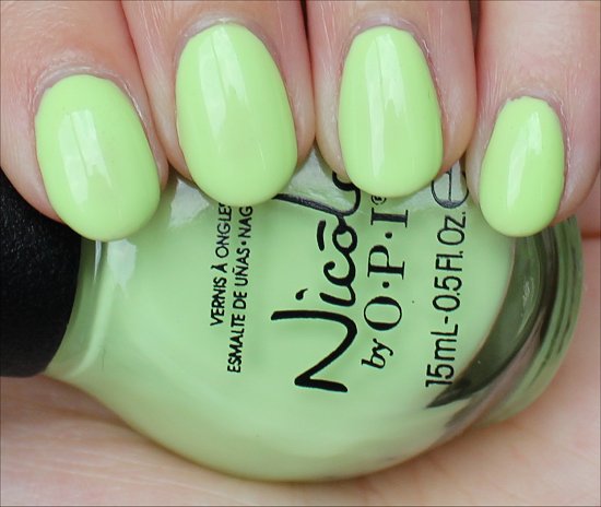 Nicole by OPI Lay It On the Lime Swatch & Review