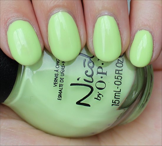 Nicole by OPI Lay It On the Lime Swatch