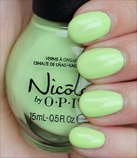 Nicole by OPI Lay It On the Lime Swatches & Review