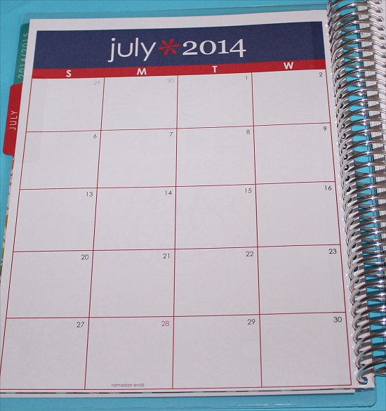 Erin Condren Life Planner Monthly View