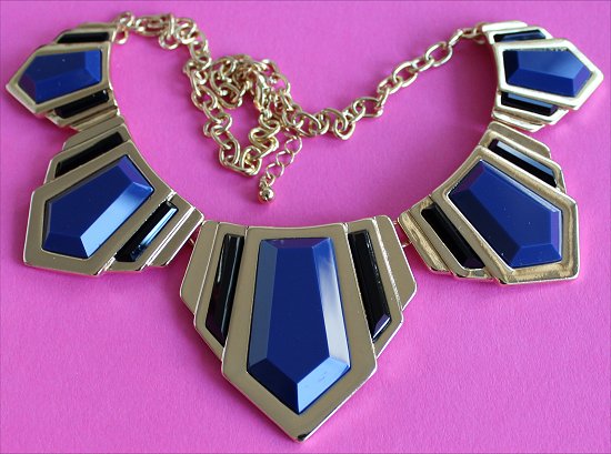 Forever 21 Faux Stone Dagger Bib Necklace Statement Necklaces