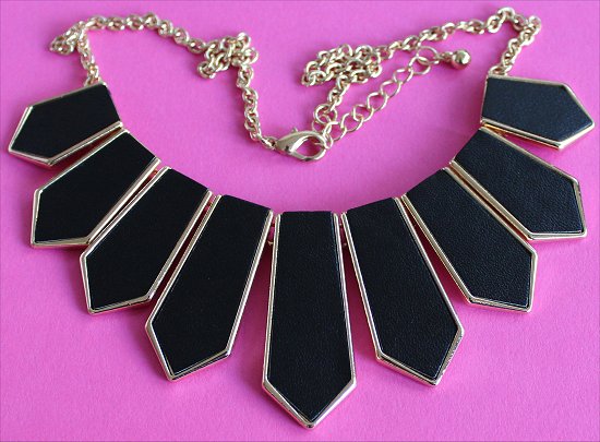 Forever 21 Matte Faux Leather Necklace Statement Necklaces