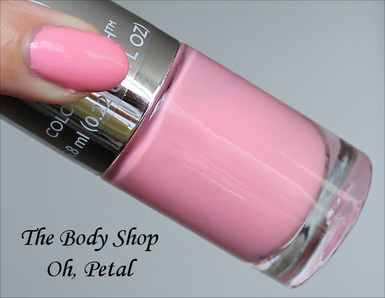 The Body Shop Colour Crush Oh, Petal Swatches