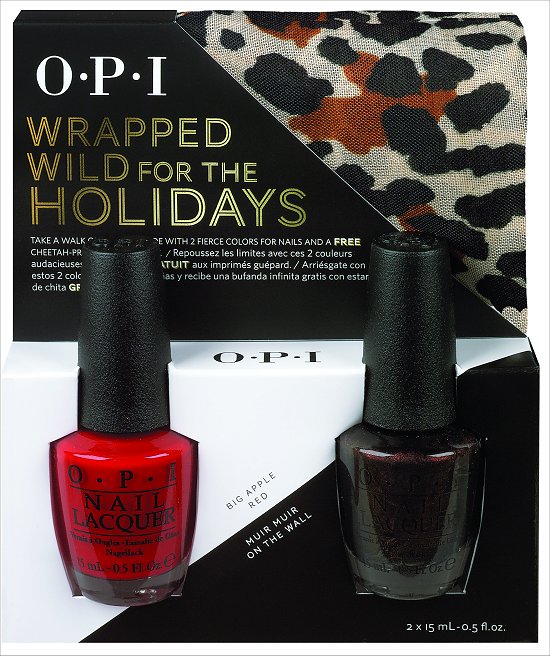 OPI Wrapped Wild for the Holidays Big Apple Red and Muir Muir on the Wall