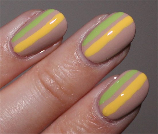 Striped Nail Art Nicole by OPI Tutorial