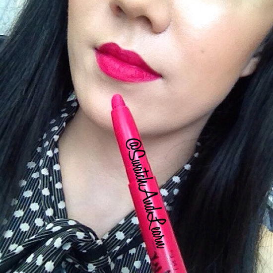 Maybelline Color Blur Matte Pencil Berry Misbehaved Swatch