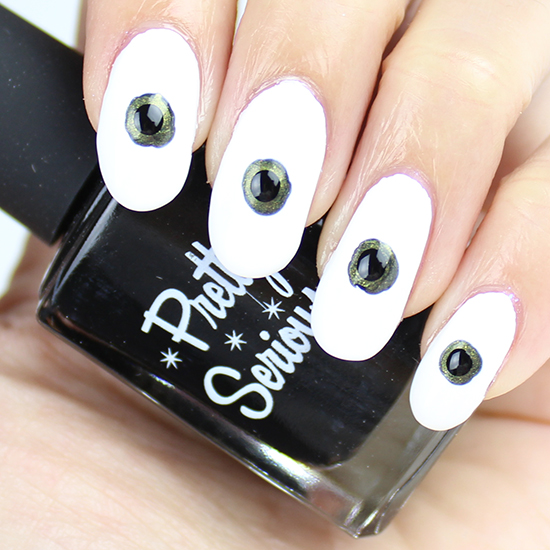 Bloodshot Eyes Nail Art Tutorial Step 3