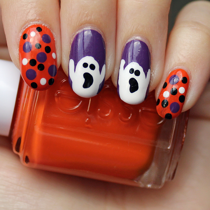 Halloween Dotticure Essie Roarrrrange