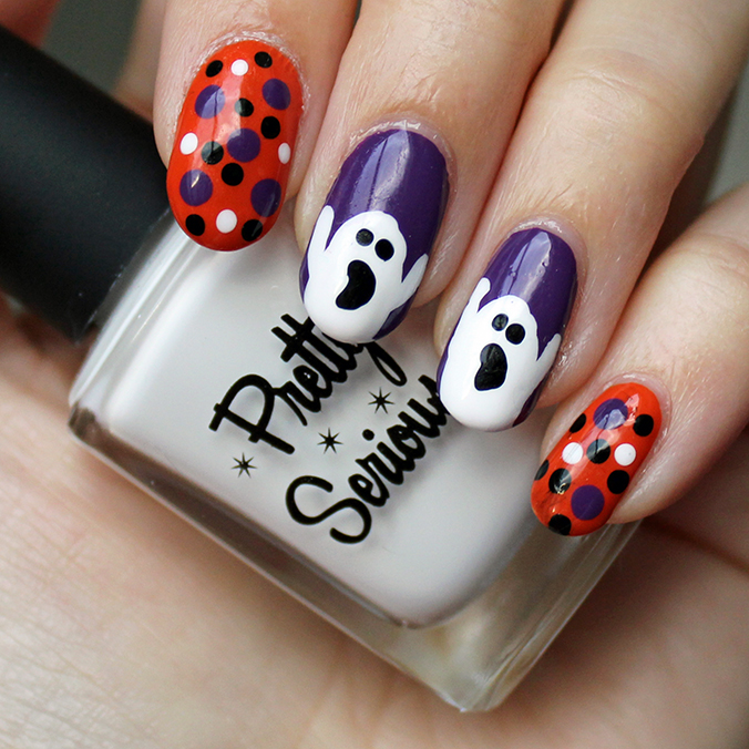 Pretty Serious Presence Ghost Nails